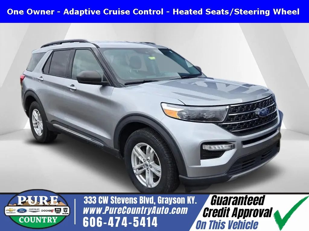 Silver 2021 Ford Explorer XLT for sale in Grayson, KY