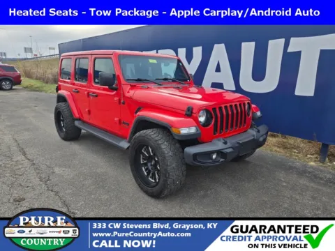 Red 2021 Jeep Wrangler Unlimited Sahara Altitude for sale in Grayson, KY