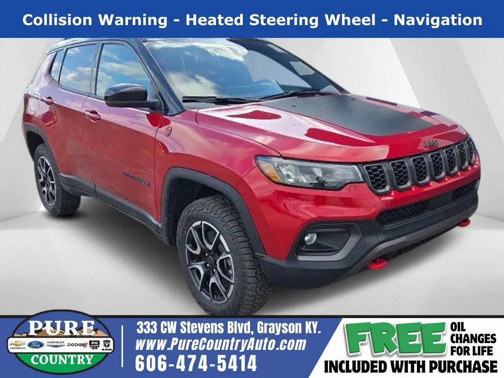 Red 2026 Jeep Compass Trailhawk for sale in Grayson, KY