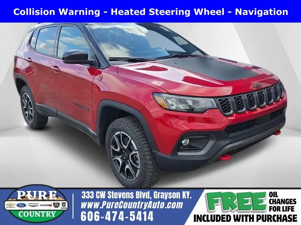 Red 2026 Jeep Compass Trailhawk for sale in Grayson, KY