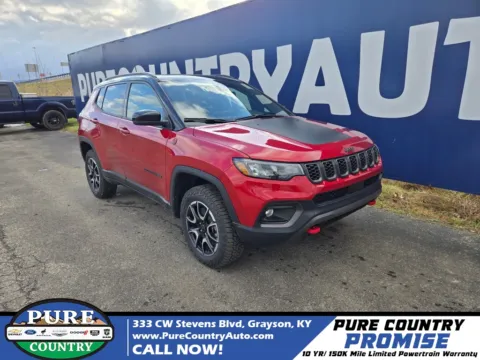 Red 2026 Jeep Compass Trailhawk for sale in Grayson, KY
