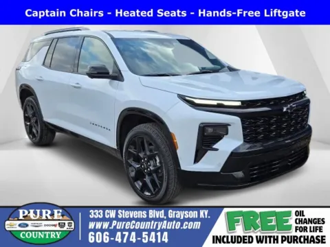 White 2026 Chevrolet Traverse RS for sale in Grayson, KY