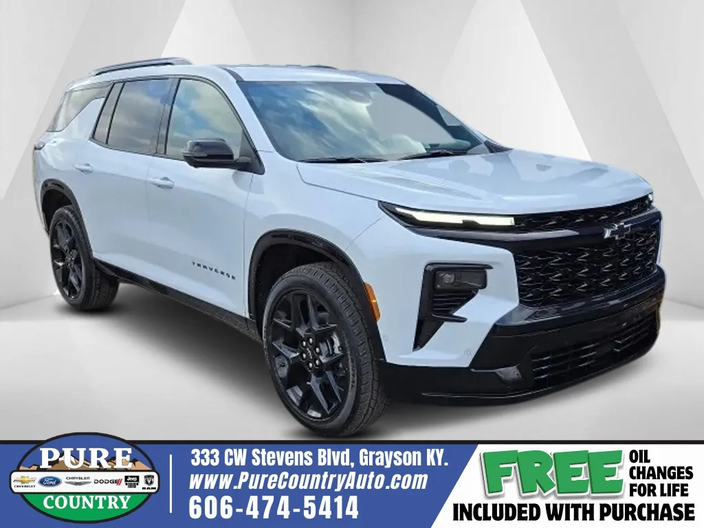 White 2026 Chevrolet Traverse RS for sale in Grayson, KY