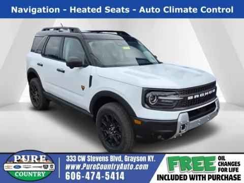 White 2025 Ford Bronco Sport Badlands for sale in Grayson, KY