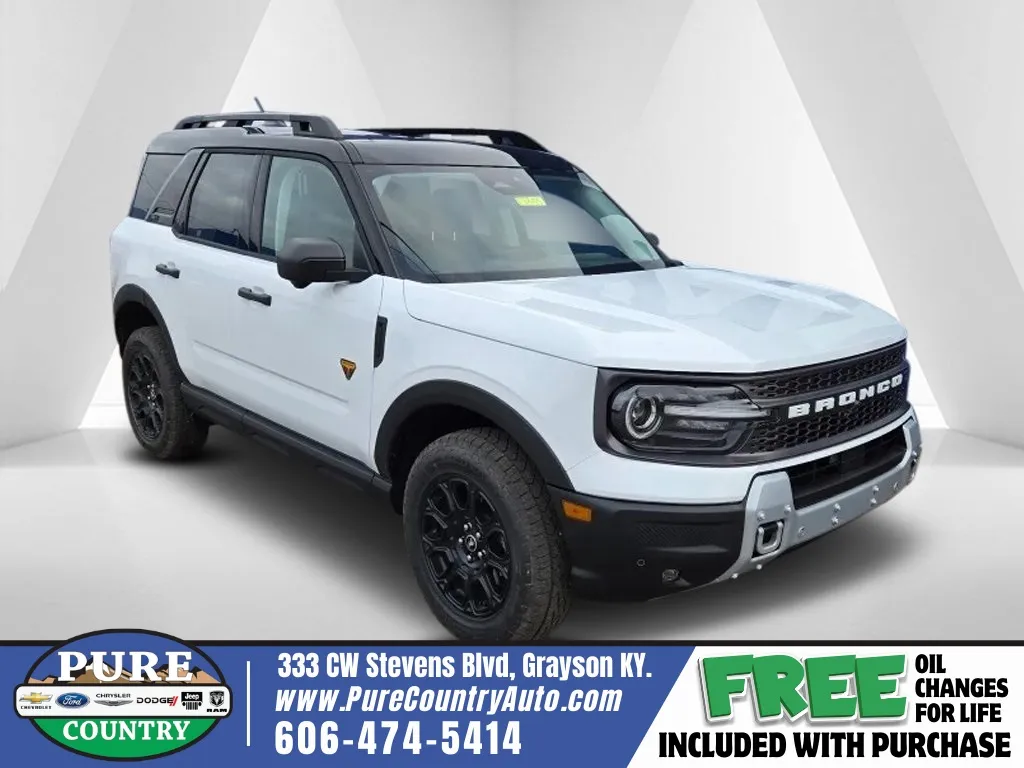 White 2025 Ford Bronco Sport Badlands for sale in Grayson, KY