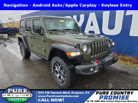 Green 2021 Jeep Wrangler Unlimited Rubicon for sale in Grayson, KY