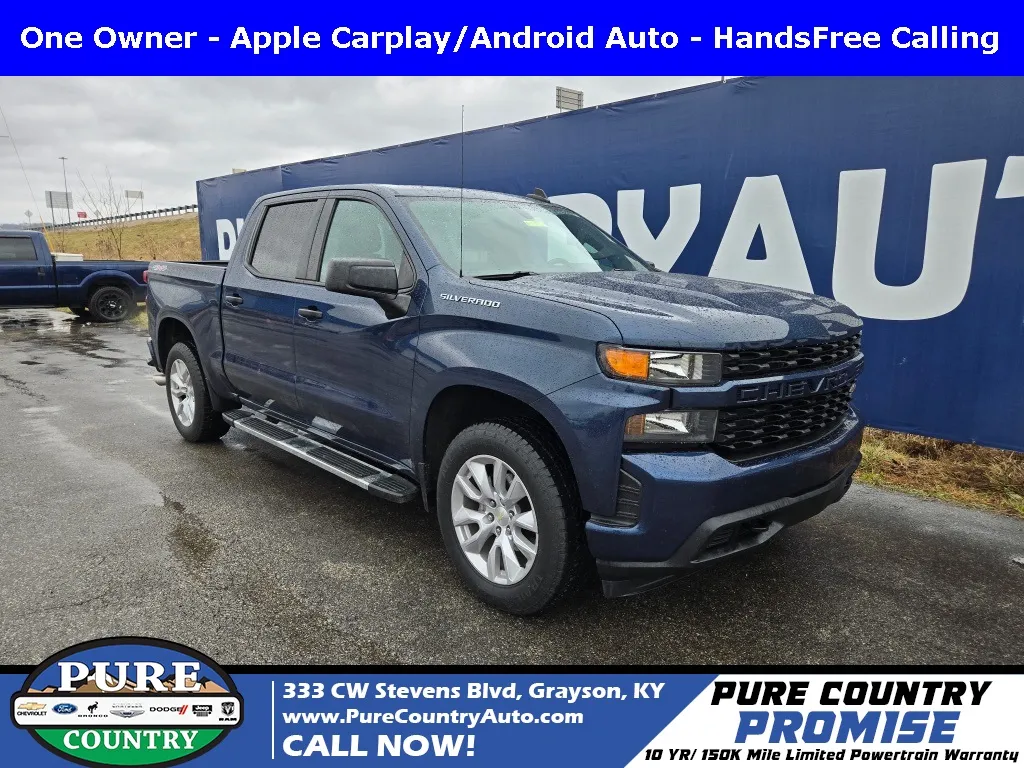 Blue 2020 Chevrolet Silverado 1500 Custom for sale in Grayson, KY