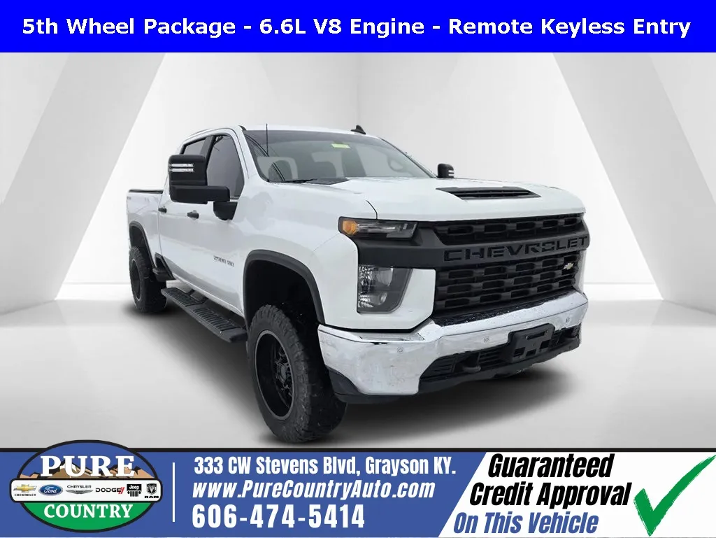 White 2020 Chevrolet Silverado 2500HD Work Truck for sale in Grayson, KY