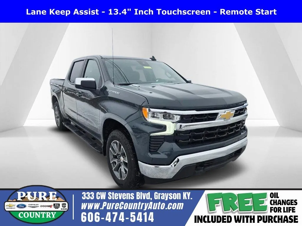 Gray 2026 Chevrolet Silverado 1500 LT for sale in Grayson, KY