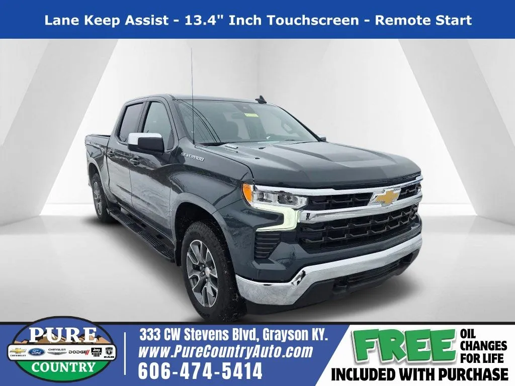 Gray 2026 Chevrolet Silverado 1500 LT for sale in Grayson, KY