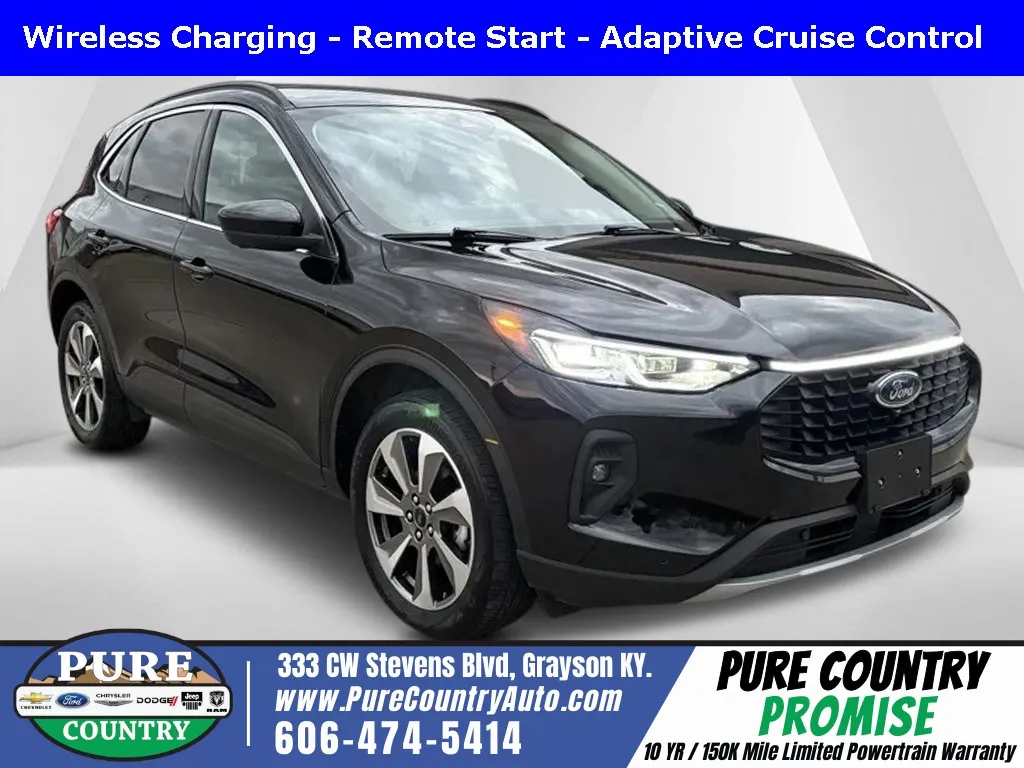 Black 2024 Ford Escape Platinum for sale in Grayson, KY