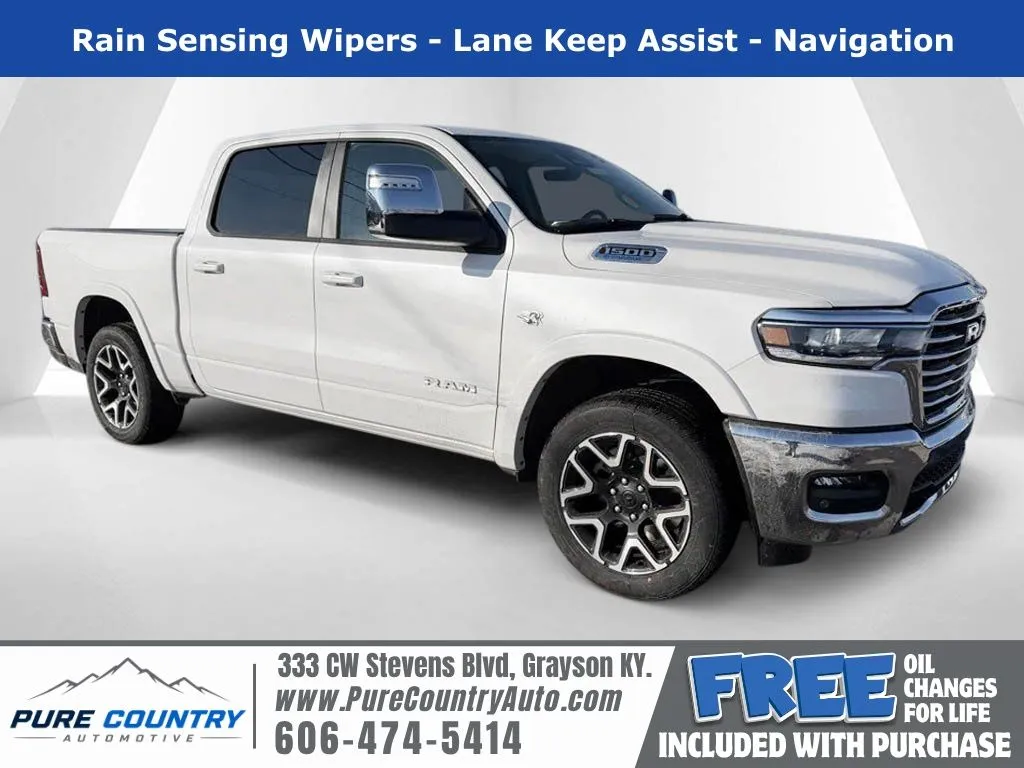 White 2026 Ram 1500 Laramie for sale in Grayson, KY