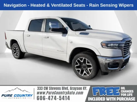 White 2026 Ram 1500 Laramie for sale in Grayson, KY