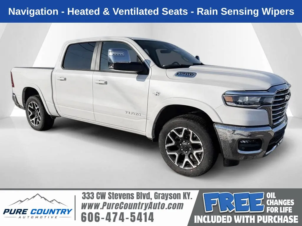 White 2026 Ram 1500 Laramie for sale in Grayson, KY