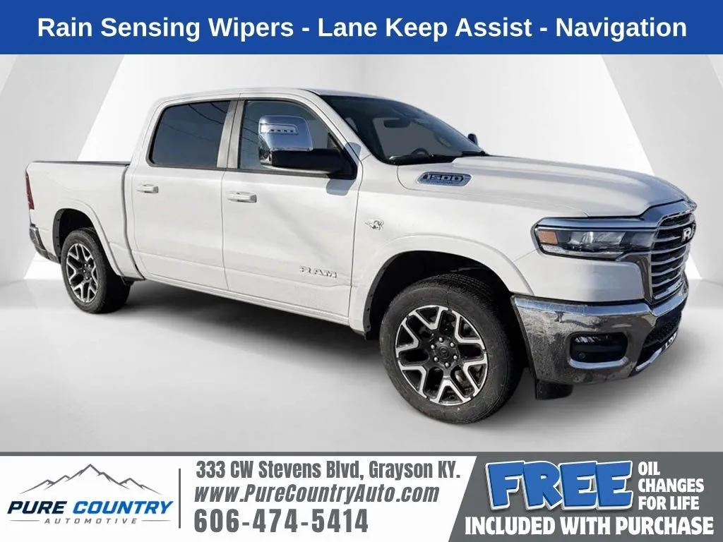 White 2026 Ram 1500 Laramie for sale in Grayson, KY