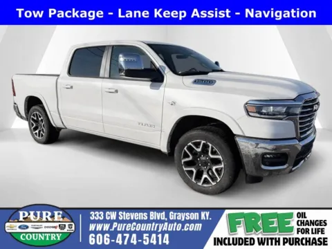 White 2026 Ram 1500 Laramie for sale in Grayson, KY