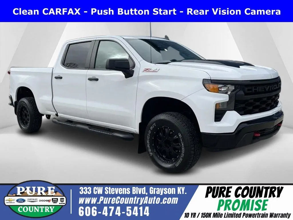 White 2023 Chevrolet Silverado 1500 Custom Trail Boss for sale in Grayson, KY