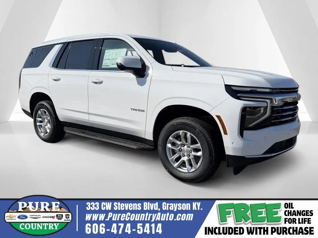 White 2026 Chevrolet Tahoe LT for sale in Grayson, KY