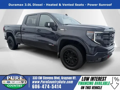 Gray 2022 GMC Sierra 1500 AT4 for sale in Grayson, KY