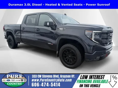 Gray 2022 GMC Sierra 1500 AT4 for sale in Grayson, KY