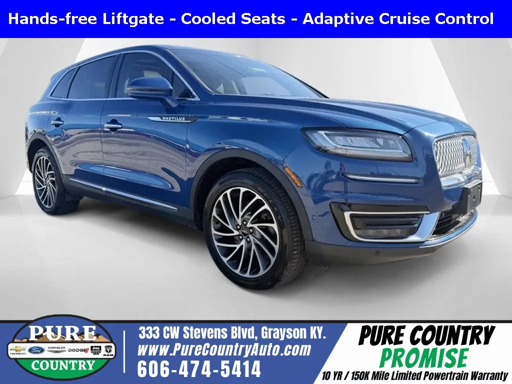 Blue 2020 Lincoln Nautilus Reserve for sale in Grayson, KY