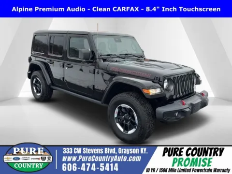 Black 2021 Jeep Wrangler Unlimited Rubicon for sale in Grayson, KY