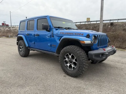 Blue 2021 Jeep Wrangler Unlimited Rubicon for sale in Grayson, KY
