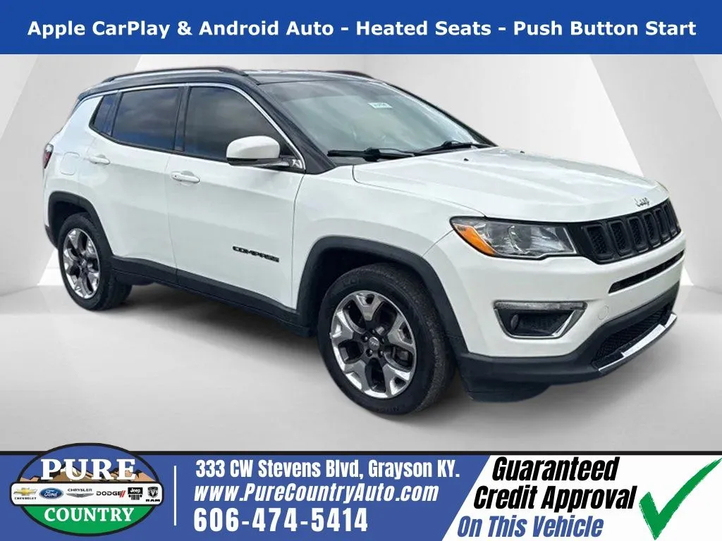 Used 2020 Jeep Compass Limited with VIN 3C4NJCCB6LT114321 for sale in Grayson, KY