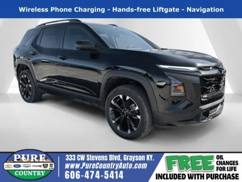 Black 2026 Chevrolet Equinox RS for sale in Grayson, KY