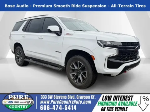 White 2021 Chevrolet Tahoe Z71 for sale in Grayson, KY