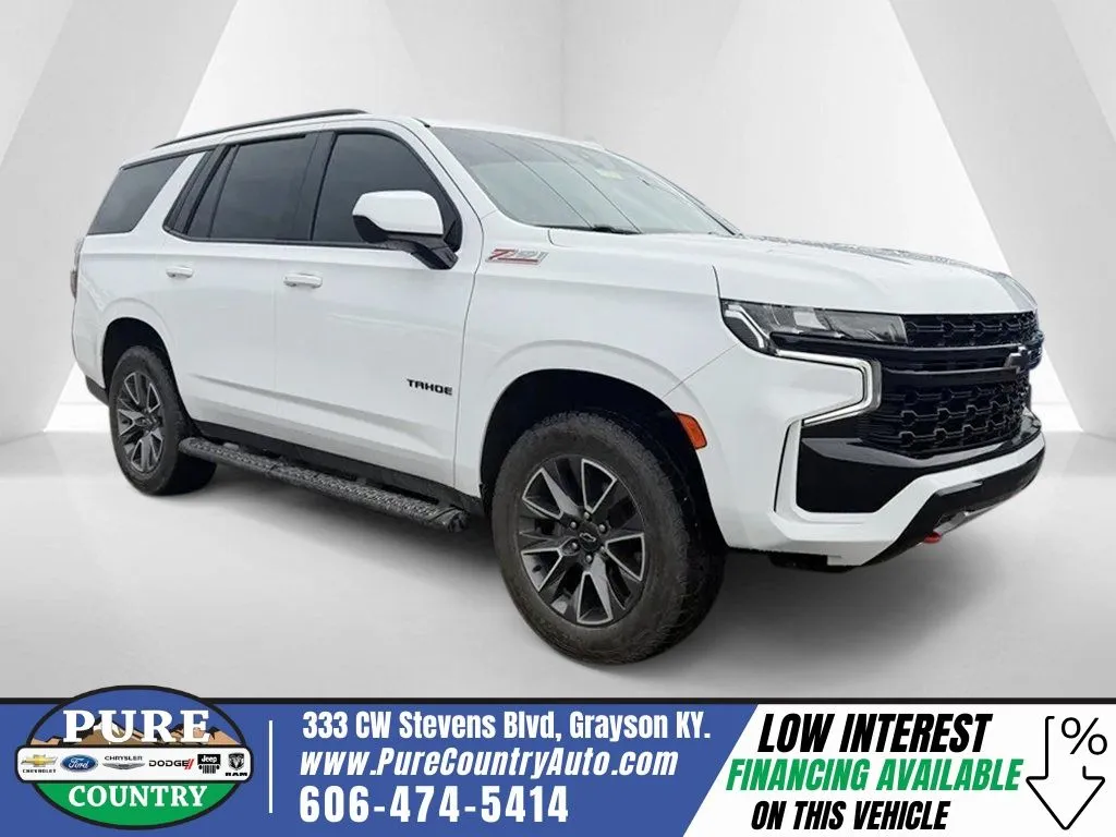 White 2021 Chevrolet Tahoe Z71 for sale in Grayson, KY