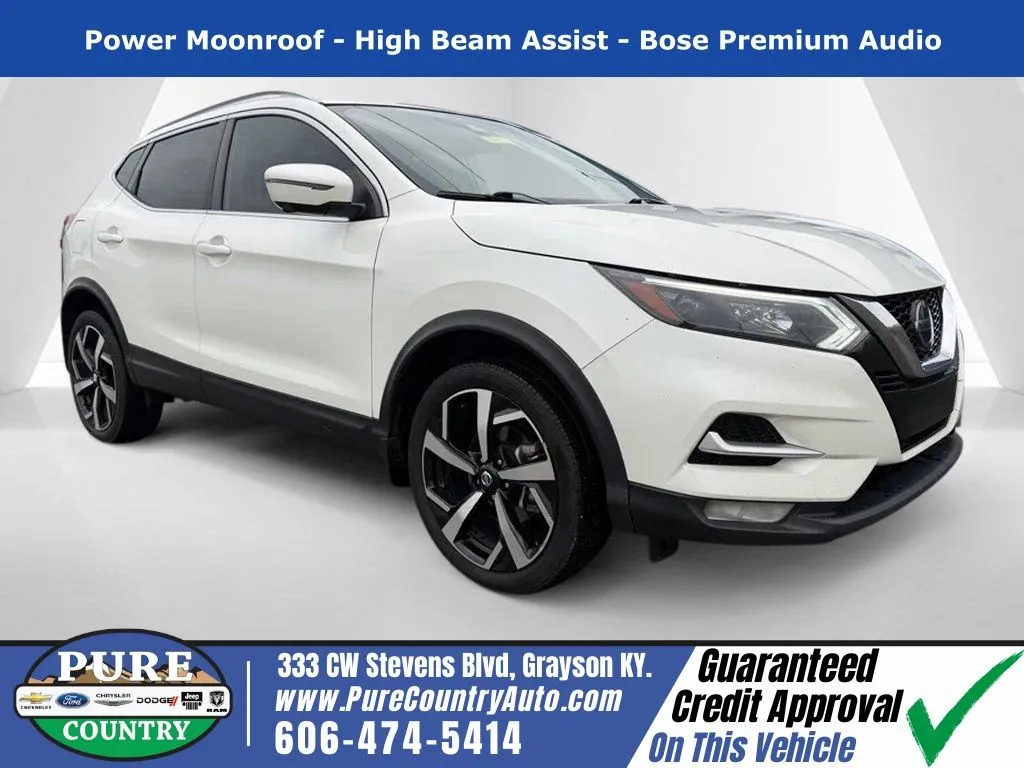 White 2021 Nissan Rogue Sport SL for sale in Grayson, KY