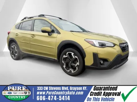 Yellow 2021 Subaru Crosstrek Limited for sale in Grayson, KY