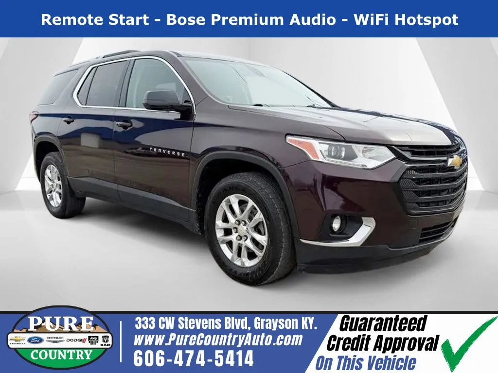 Black 2018 Chevrolet Traverse 3LT for sale in Grayson, KY