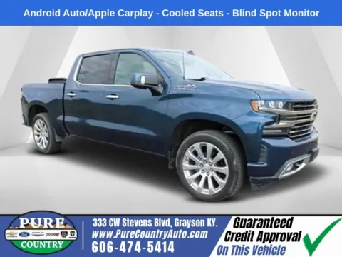 Blue 2019 Chevrolet Silverado 1500 High Country for sale in Grayson, KY