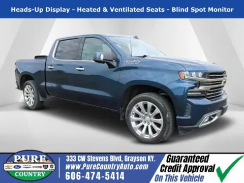 Blue 2019 Chevrolet Silverado 1500 High Country for sale in Grayson, KY