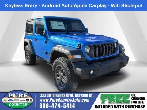 Blue 2026 Jeep Wrangler Sport S for sale in Grayson, KY