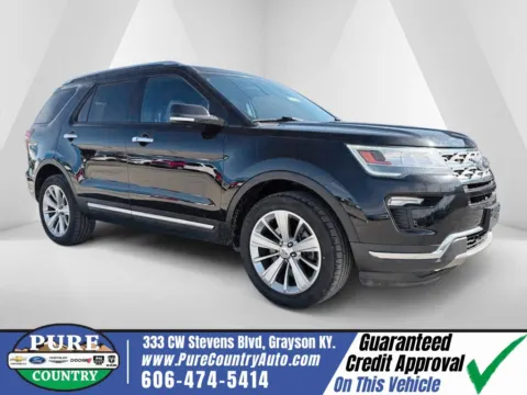 Black 2019 Ford Explorer Limited for sale in Grayson, KY