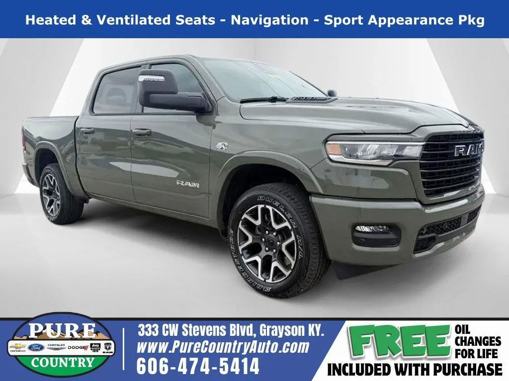 Green 2026 Ram 1500 Laramie for sale in Grayson, KY