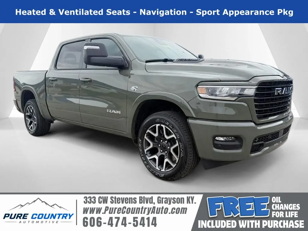 Green 2026 Ram 1500 Laramie for sale in Grayson, KY