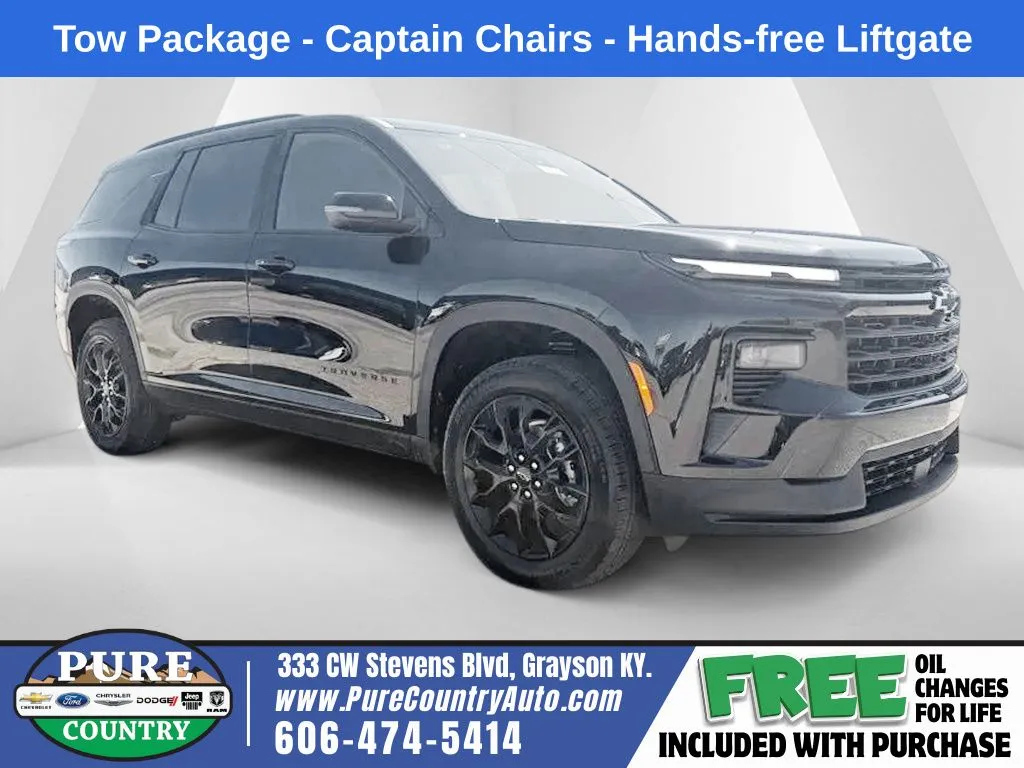 Black 2026 Chevrolet Traverse LT for sale in Grayson, KY