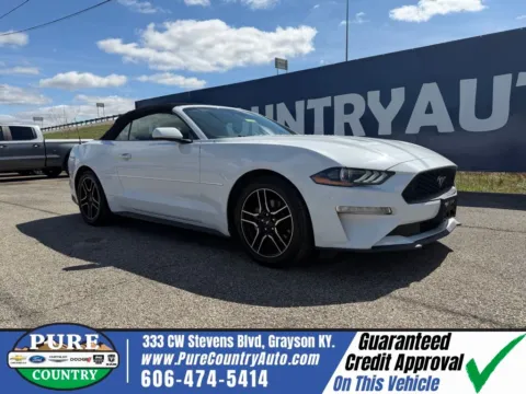 White 2022 Ford Mustang EcoBoost Premium for sale in Grayson, KY
