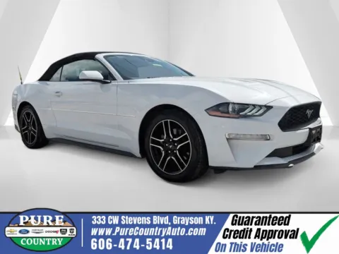 White 2022 Ford Mustang EcoBoost Premium for sale in Grayson, KY