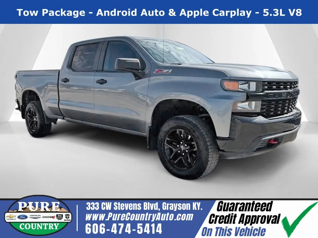 Blue 2019 Chevrolet Silverado 1500 Custom Trail Boss for sale in Grayson, KY