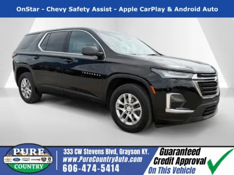 Black 2023 Chevrolet Traverse LS for sale in Grayson, KY