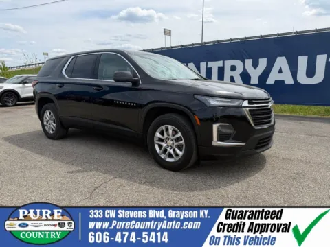 Black 2023 Chevrolet Traverse LS for sale in Grayson, KY