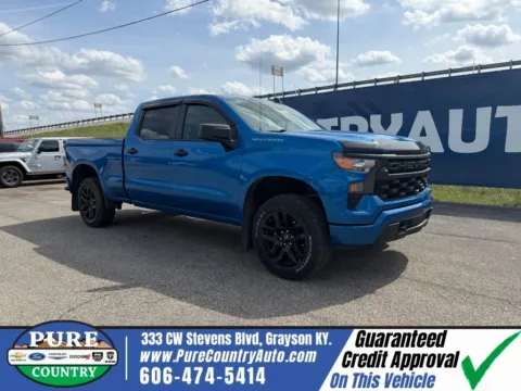 Blue 2023 Chevrolet Silverado 1500 Custom for sale in Grayson, KY