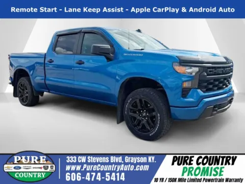 Blue 2023 Chevrolet Silverado 1500 Custom for sale in Grayson, KY