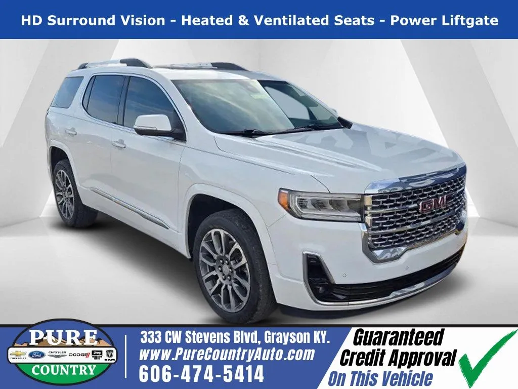 White 2022 GMC Acadia Denali for sale in Grayson, KY