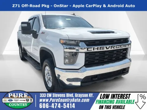 White 2021 Chevrolet Silverado 2500HD LT for sale in Grayson, KY